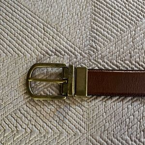 Reversible Black/brown leather belt